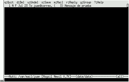 Cliente de correo mutt